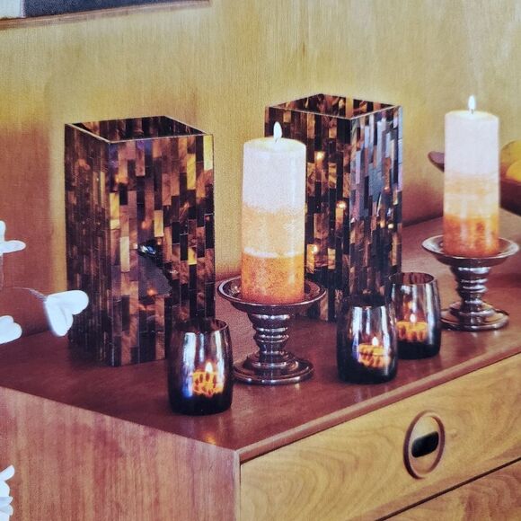 🩵PartyLite Global Ambiance Square Hurricane Candle Holder - Picture 4 of 13